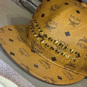 Mcm studded hat